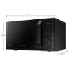 Picture of Samsung MG23A3515AK/TL, 23 Litre, 2300 Watts Grill Microwave Oven, Grill Fry, Browning, Black